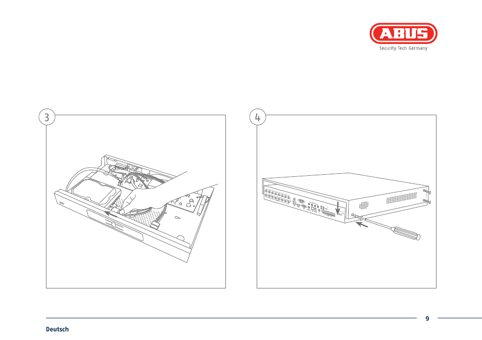 ABUS TVVR41210 Quick operating instructions User Manual | Page 9 / 87