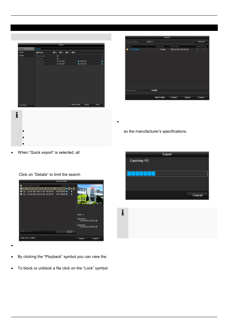 Video export | ABUS TVVR41210 Operating instructions User Manual | Page 103 / 409