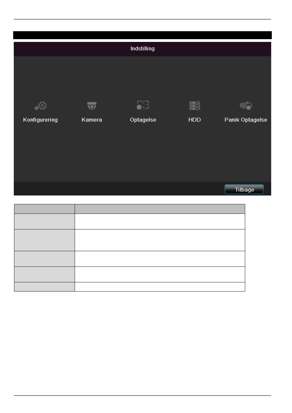Indstillinger | ABUS TVVR41210 Operating instructions User Manual | Page 258 / 409