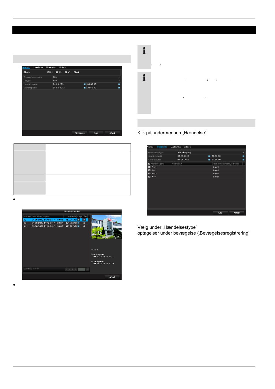 Afspilning | ABUS TVVR41210 Operating instructions User Manual | Page 277 / 409