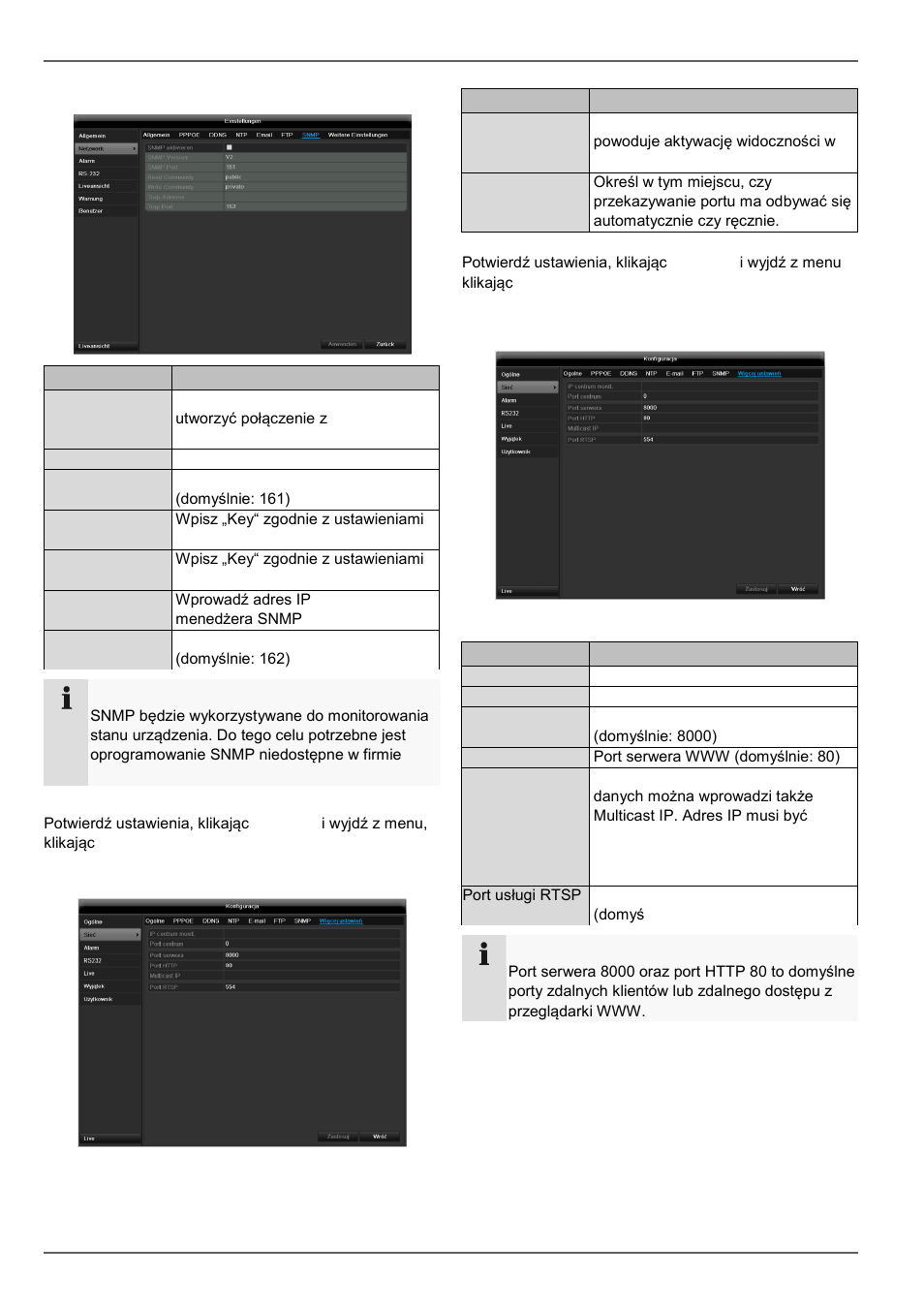 Konfiguracja | ABUS TVVR41210 Operating instructions User Manual | Page 322 / 409