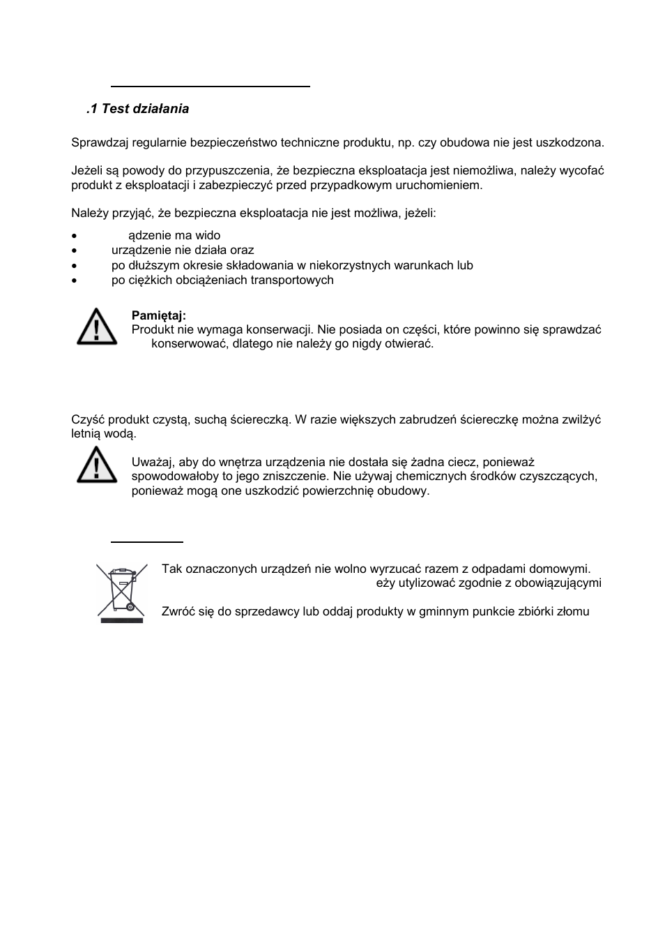 Konserwacja i czyszczenie, Utylizacja | ABUS TVCC81500 Operating instructions User Manual | Page 137 / 139