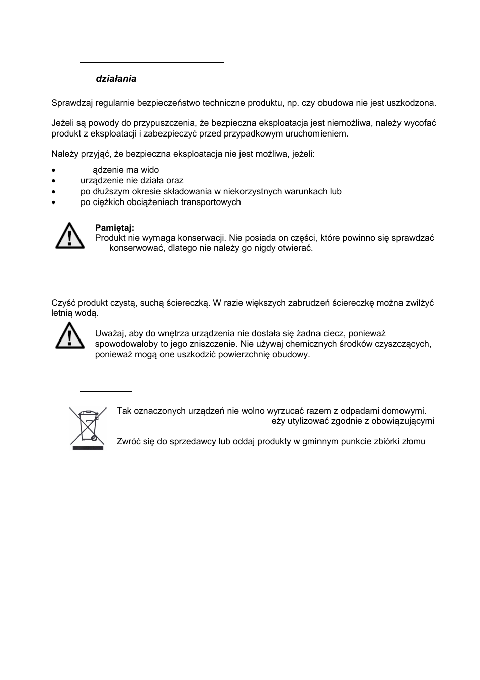 Konserwacja i czyszczenie, Utylizacja | ABUS TVCC81000 Operating instructions User Manual | Page 137 / 139