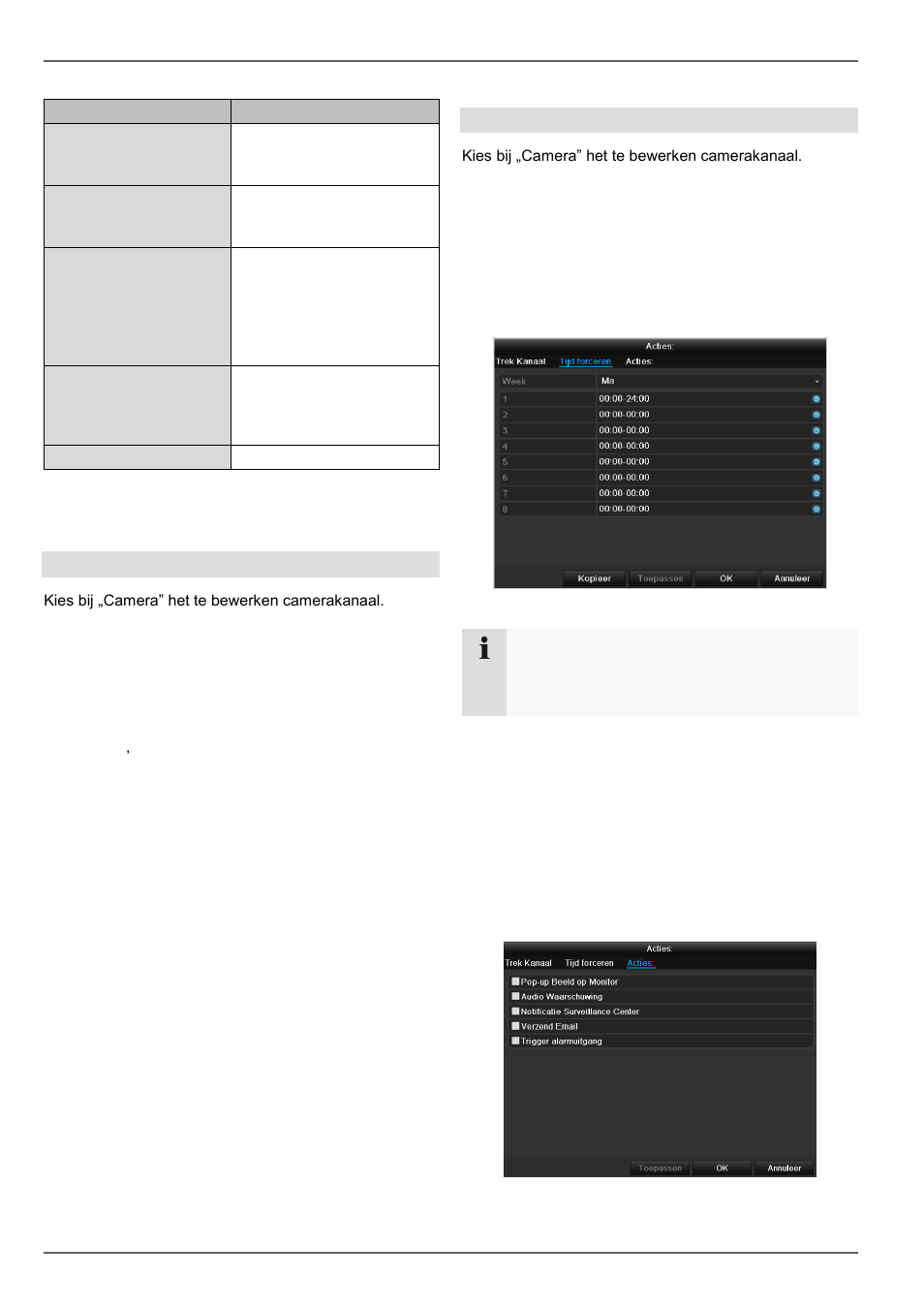 Hoofd menu, Privatzone, Sabotagebeveiliging | ABUS TVHD80110 Operating instructions User Manual | Page 152 / 408