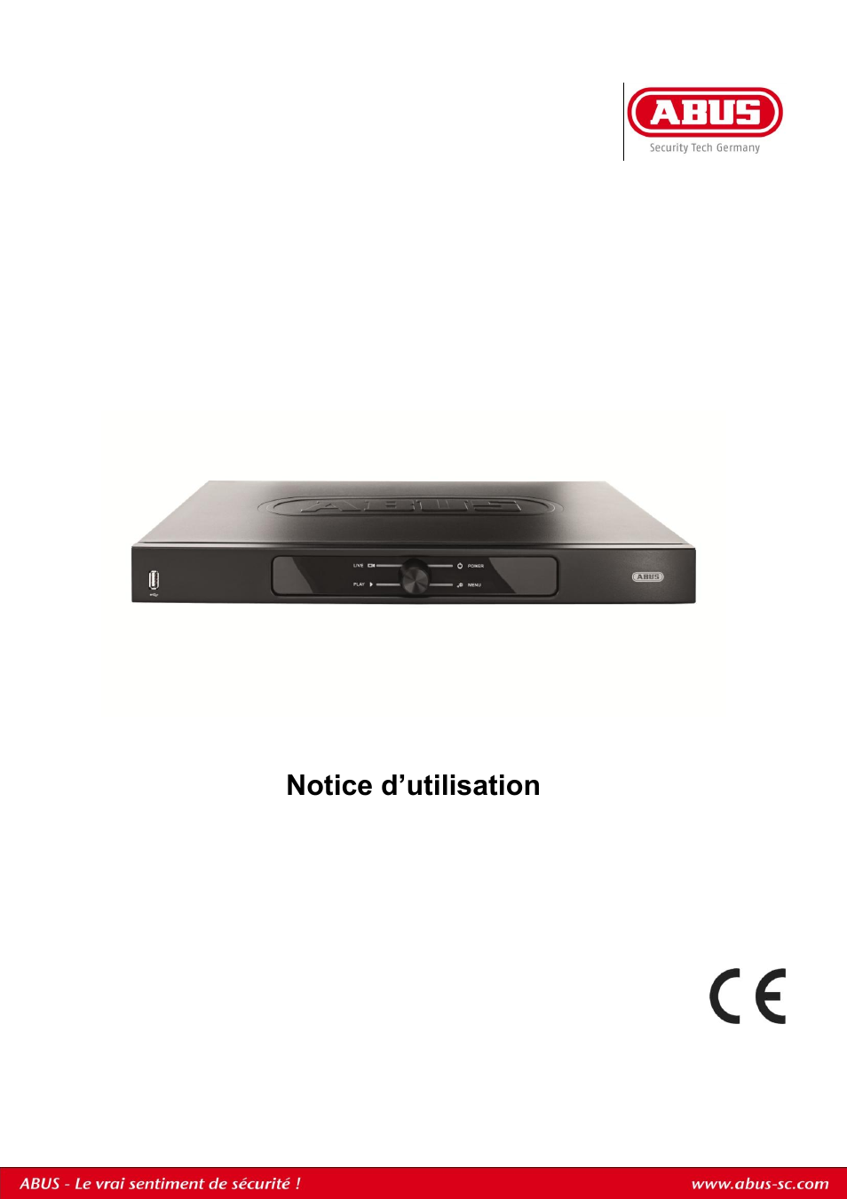 Notice d’utilisation | ABUS TVHD80110 Operating instructions User Manual | Page 177 / 408
