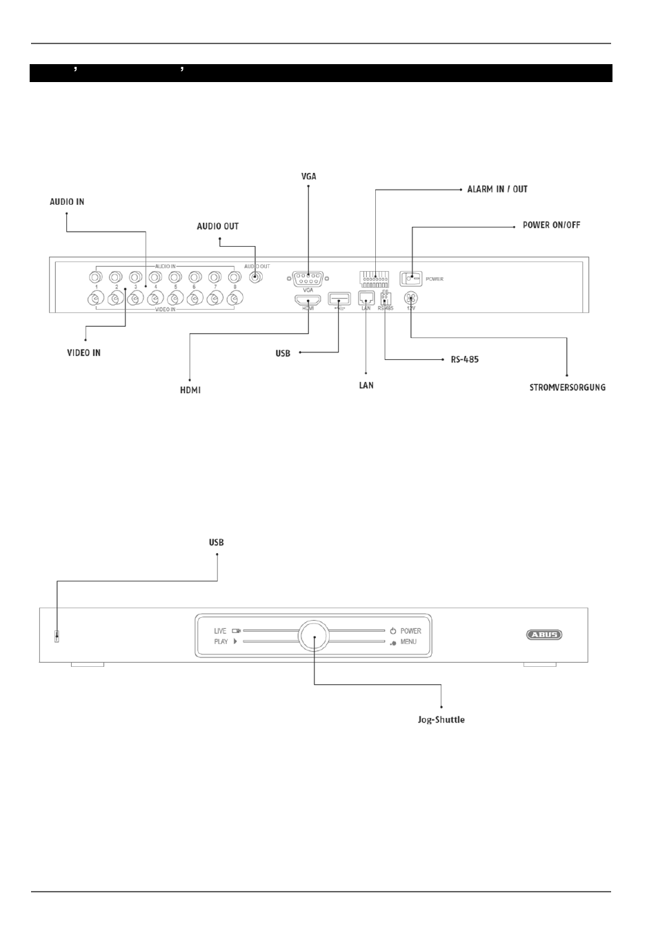 Vue d ’ensemble de l’appareil | ABUS TVHD80110 Operating instructions User Manual | Page 179 / 408