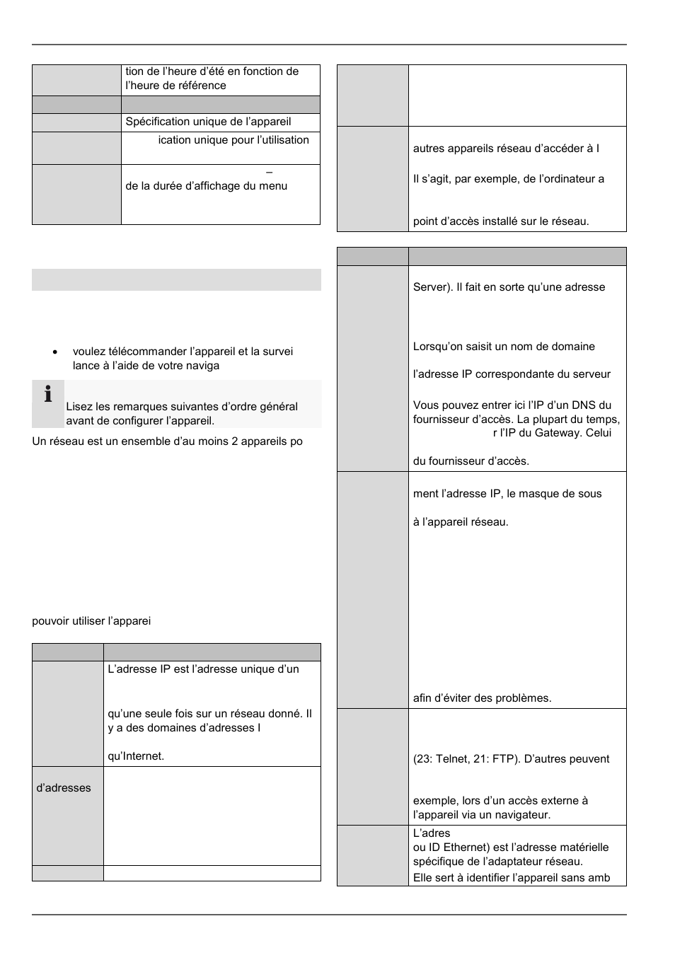Généralités, Terminologie, Configuration de système | Configuration réseau | ABUS TVHD80110 Operating instructions User Manual | Page 202 / 408