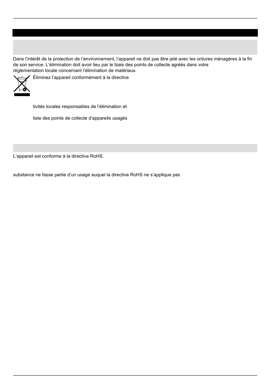 P. 231, Elimination des déchets | ABUS TVHD80110 Operating instructions User Manual | Page 231 / 408