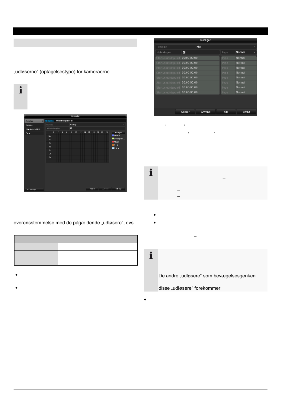 Tidsplan, Optagelse, Definition | ABUS TVHD80110 Operating instructions User Manual | Page 272 / 408