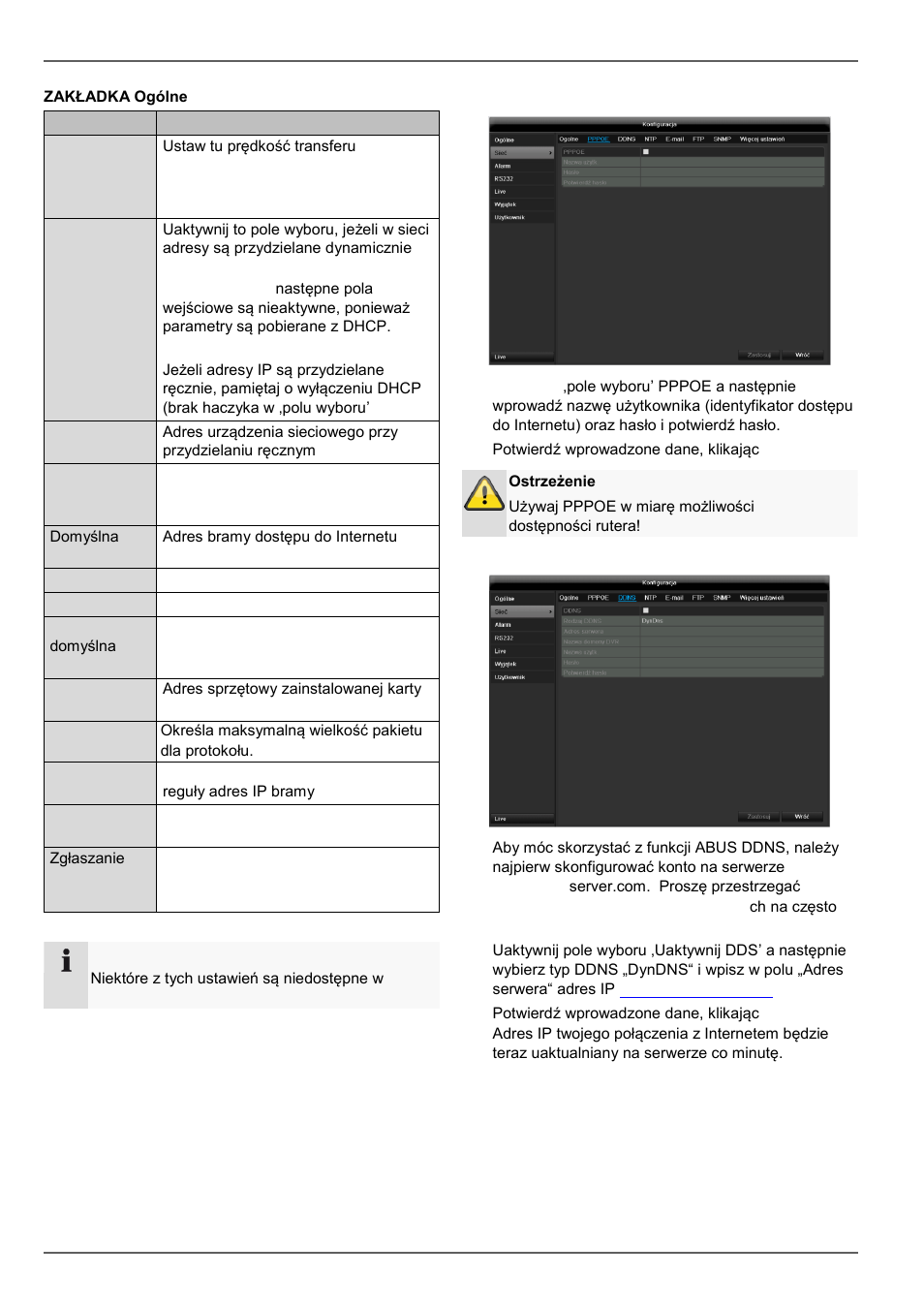 Konfiguracja | ABUS TVHD80110 Operating instructions User Manual | Page 321 / 408