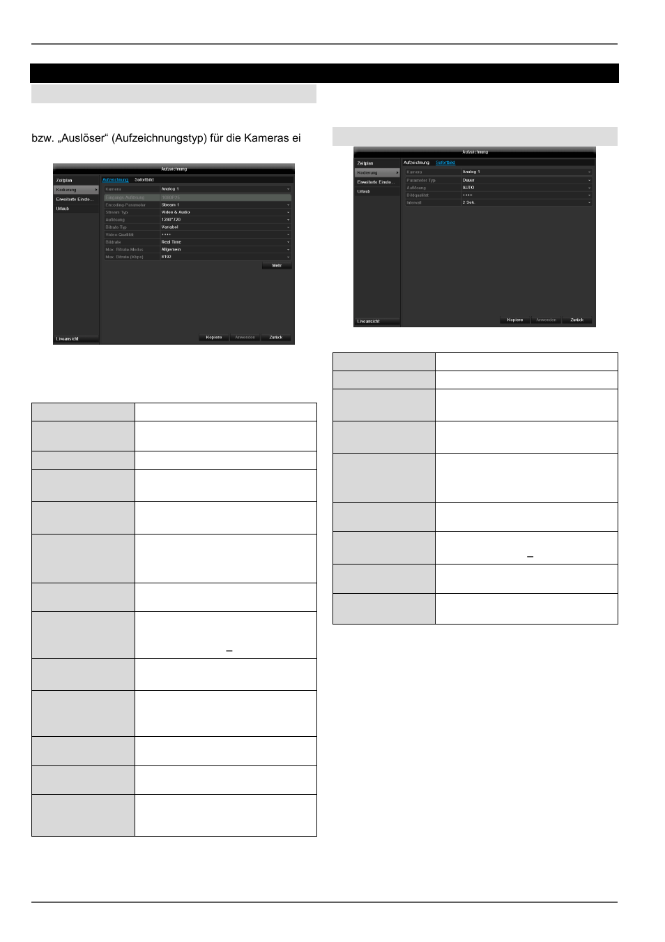 Kodierung, Konfiguration, Tab aufzeichnung | Tab substream | ABUS TVHD80110 Operating instructions User Manual | Page 38 / 408