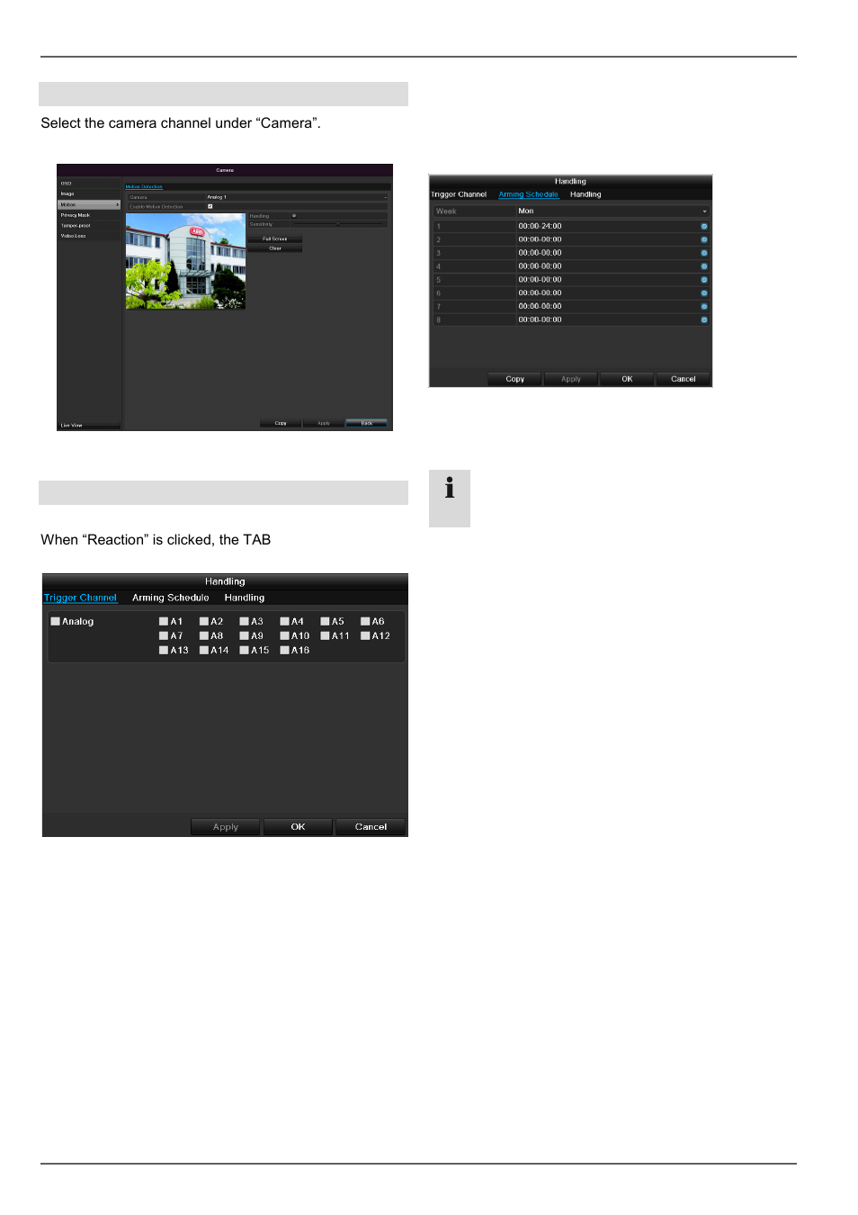 Camera, Motion, Handling | ABUS TVHD80110 Operating instructions User Manual | Page 92 / 408