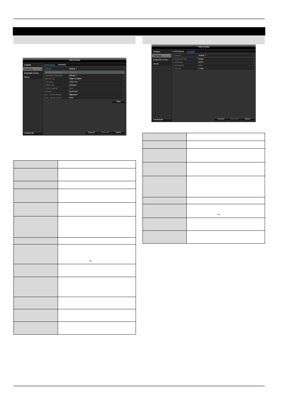 Encoding, Camera, Record | Tab substream | ABUS TVHD80110 Operating instructions User Manual | Page 96 / 408