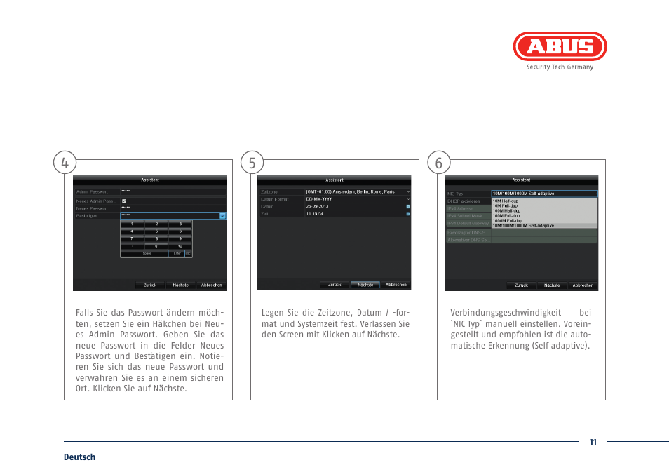 ABUS TVHD80110 Quick operating instructions User Manual | Page 11 / 87