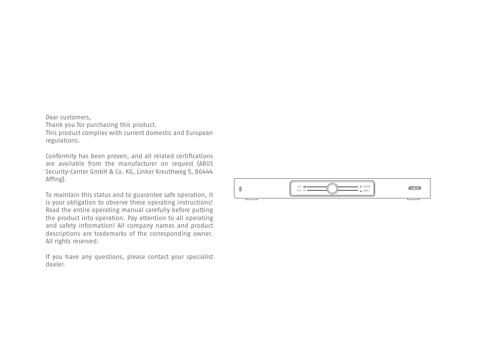 ABUS TVHD80110 Quick operating instructions User Manual | Page 16 / 87