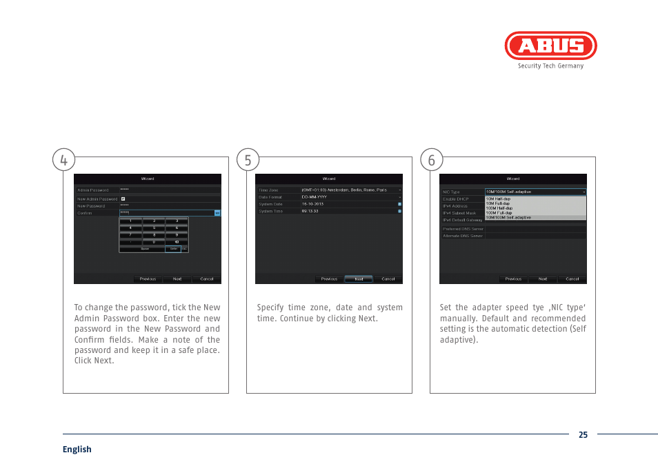 ABUS TVHD80110 Quick operating instructions User Manual | Page 25 / 87
