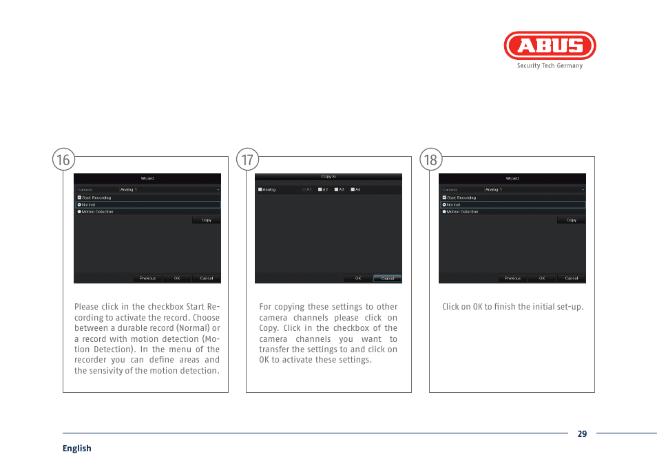 ABUS TVHD80110 Quick operating instructions User Manual | Page 29 / 87
