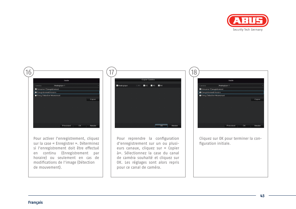 ABUS TVHD80110 Quick operating instructions User Manual | Page 43 / 87