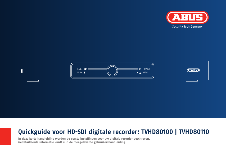 ABUS TVHD80110 Quick operating instructions User Manual | Page 45 / 87