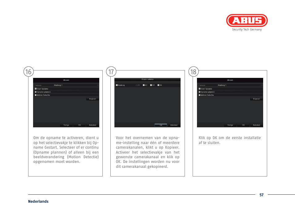 ABUS TVHD80110 Quick operating instructions User Manual | Page 57 / 87