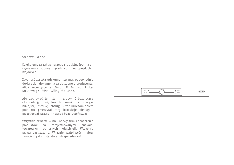 ABUS TVHD80110 Quick operating instructions User Manual | Page 72 / 87