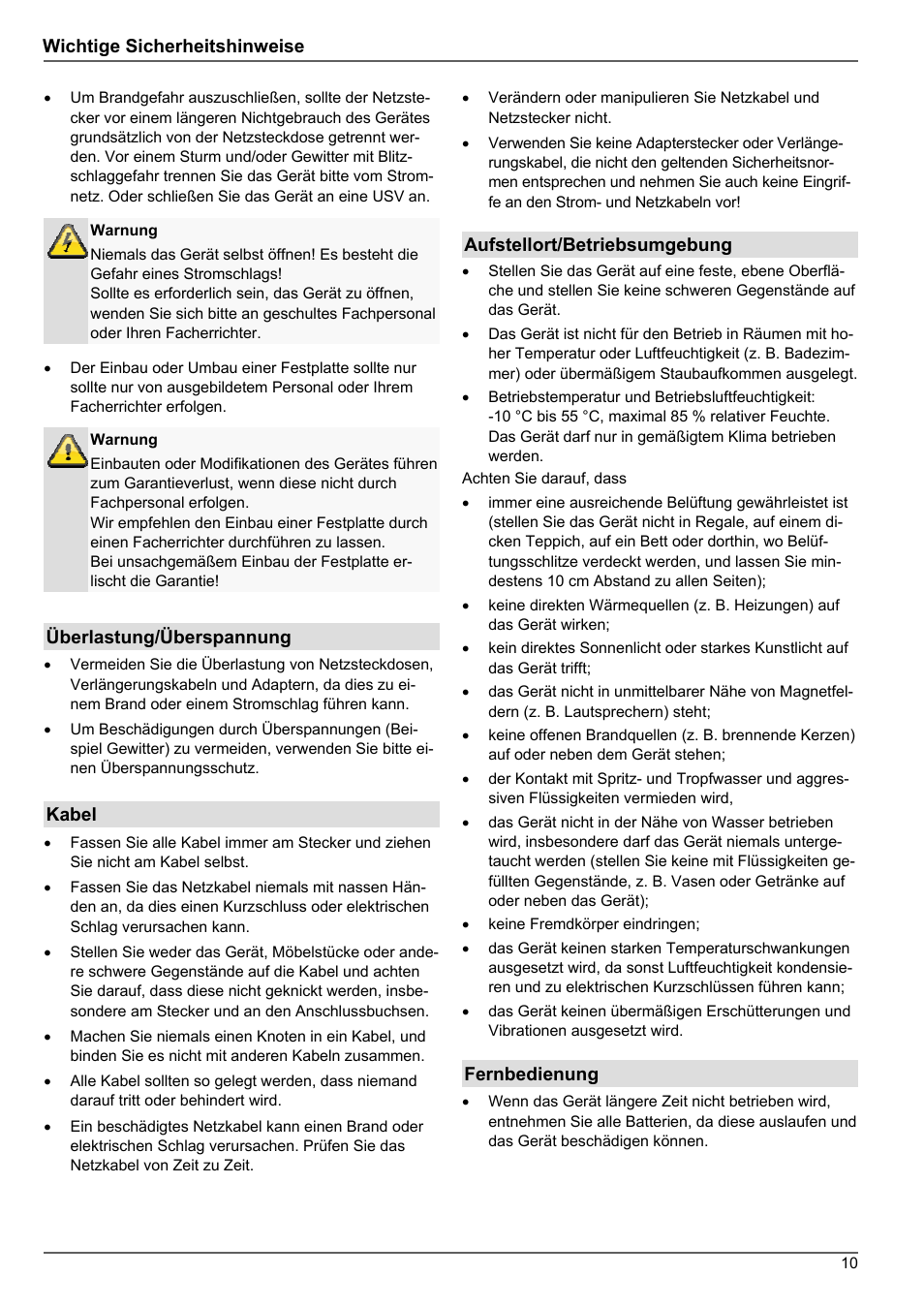 ABUS TVHD80010 Operating instructions User Manual | Page 10 / 366