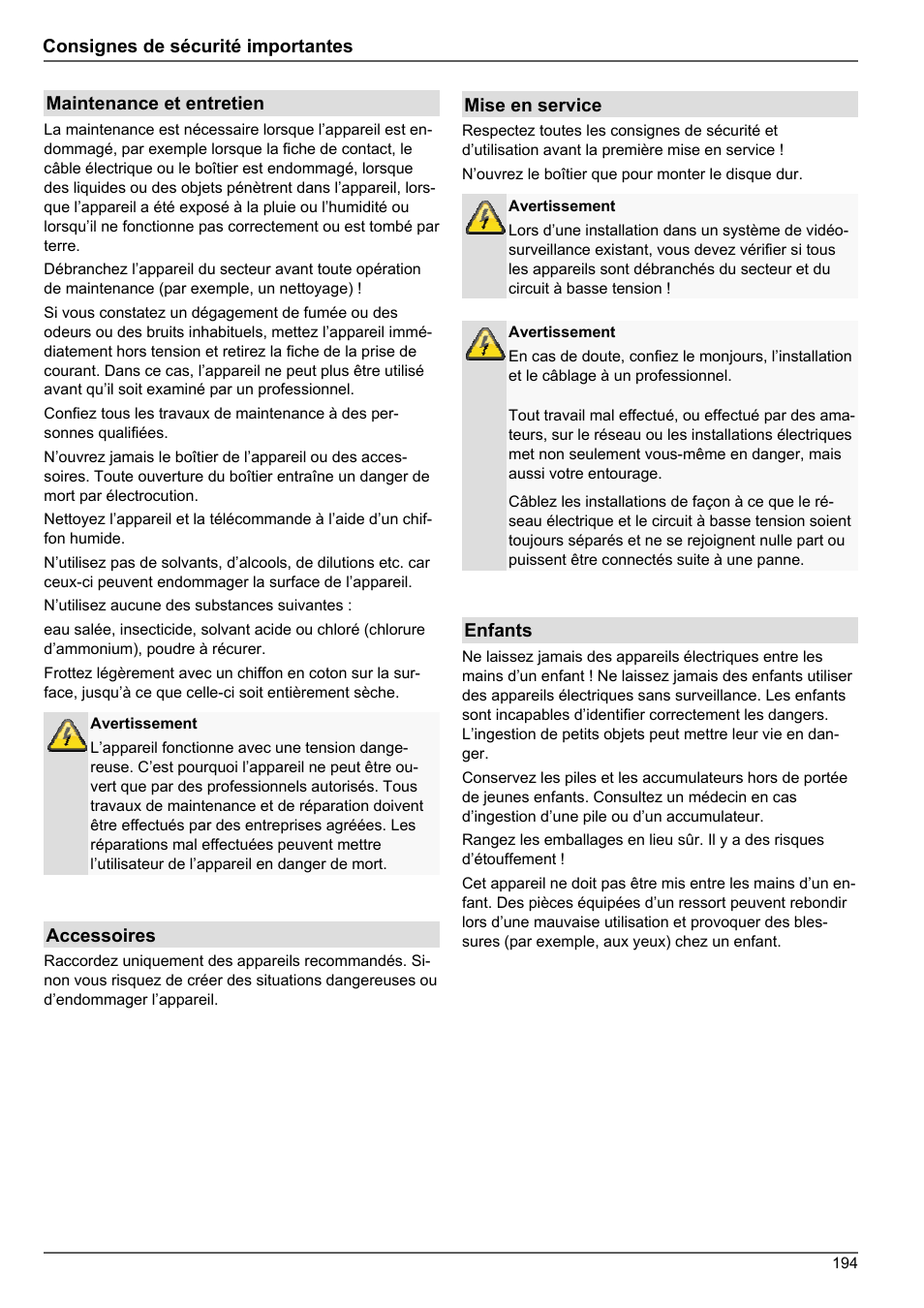 ABUS TVHD80010 Operating instructions User Manual | Page 194 / 366