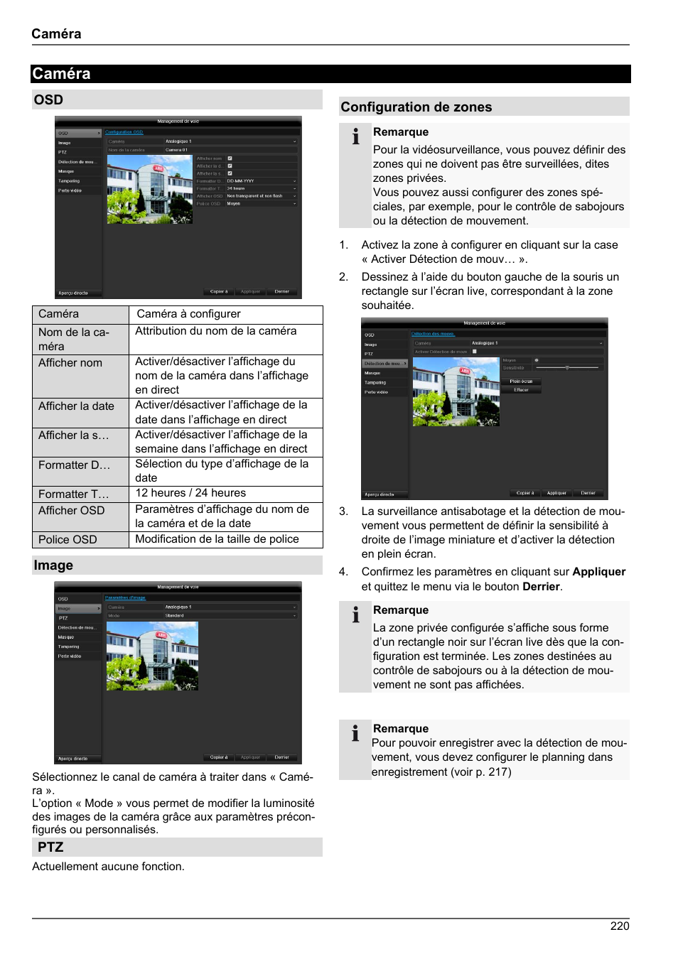 Caméra | ABUS TVHD80010 Operating instructions User Manual | Page 220 / 366