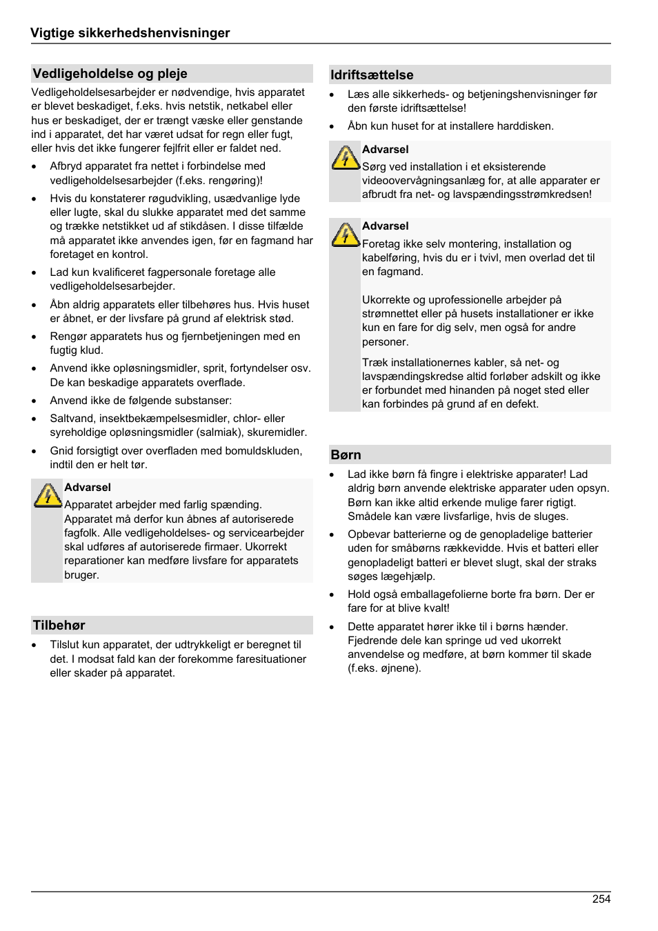 ABUS TVHD80010 Operating instructions User Manual | Page 254 / 366