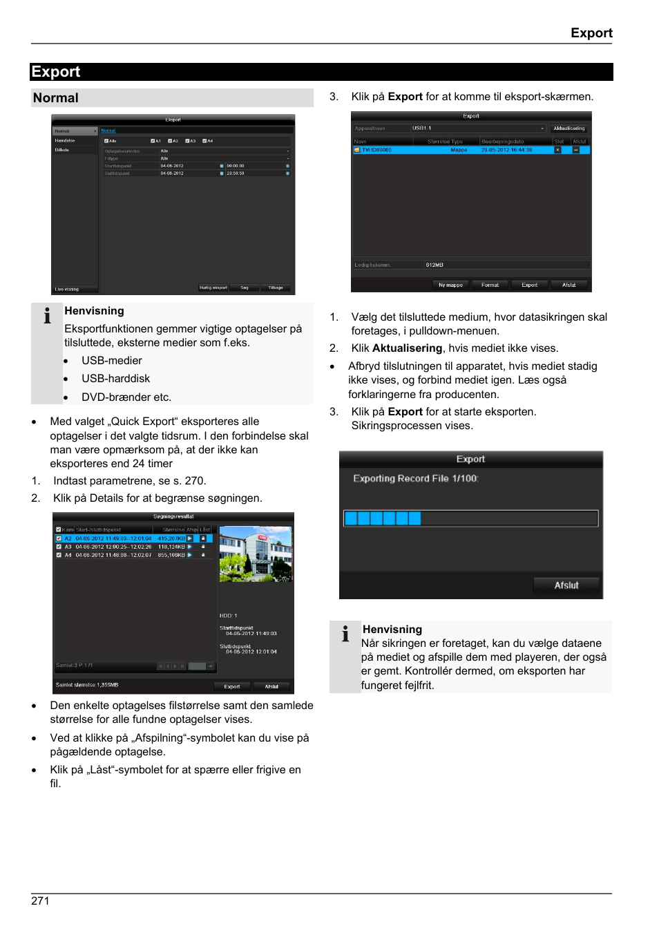 Export | ABUS TVHD80010 Operating instructions User Manual | Page 271 / 366