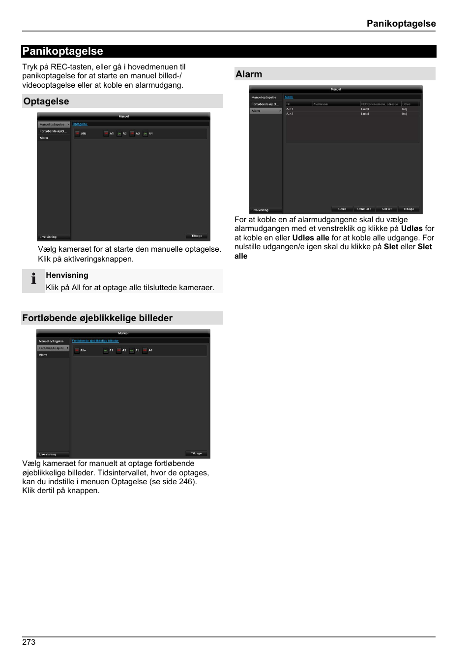 Panikoptagelse | ABUS TVHD80010 Operating instructions User Manual | Page 273 / 366