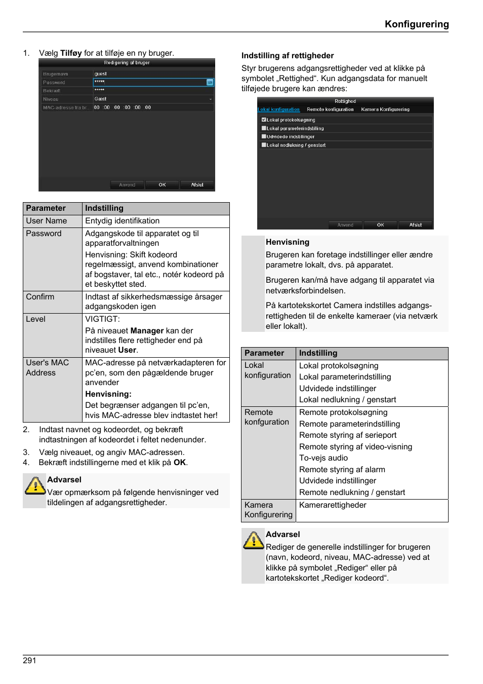 Konfigurering | ABUS TVHD80010 Operating instructions User Manual | Page 291 / 366