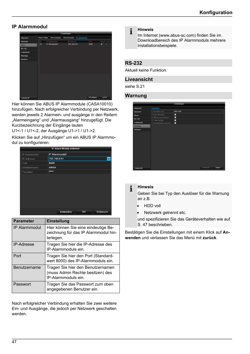 ABUS TVHD80010 Operating instructions User Manual | Page 47 / 366