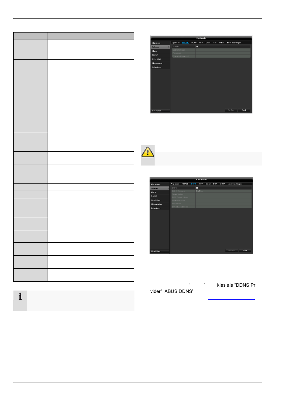 Hoofd menu | ABUS TVVR45021 Operating instructions User Manual | Page 196 / 458