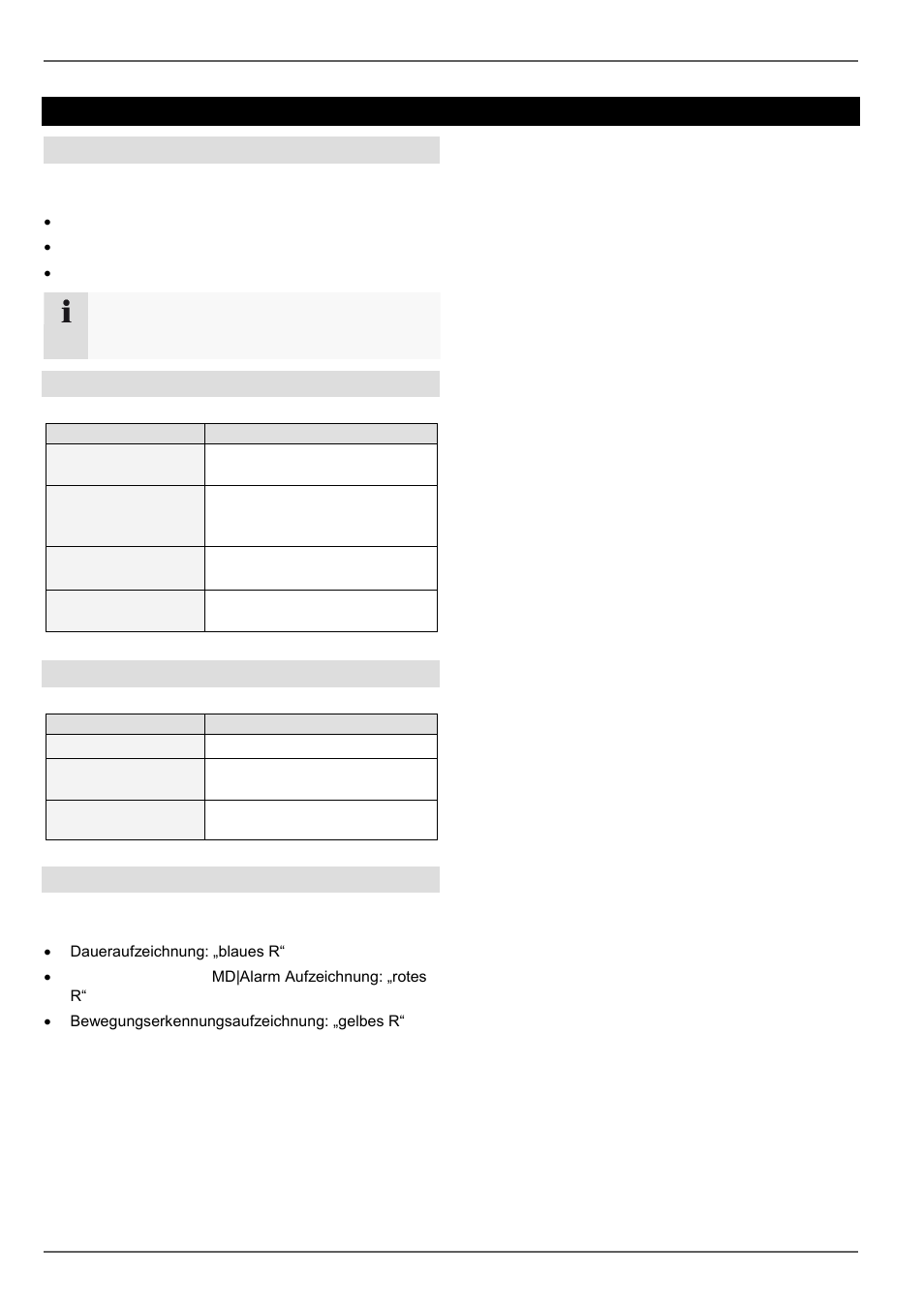 Statusanzeigen, Allgemeines, Nvr status led | Kamera-auswahltasten status led, Anzeigen am monitor | ABUS TVVR45021 Operating instructions User Manual | Page 29 / 458