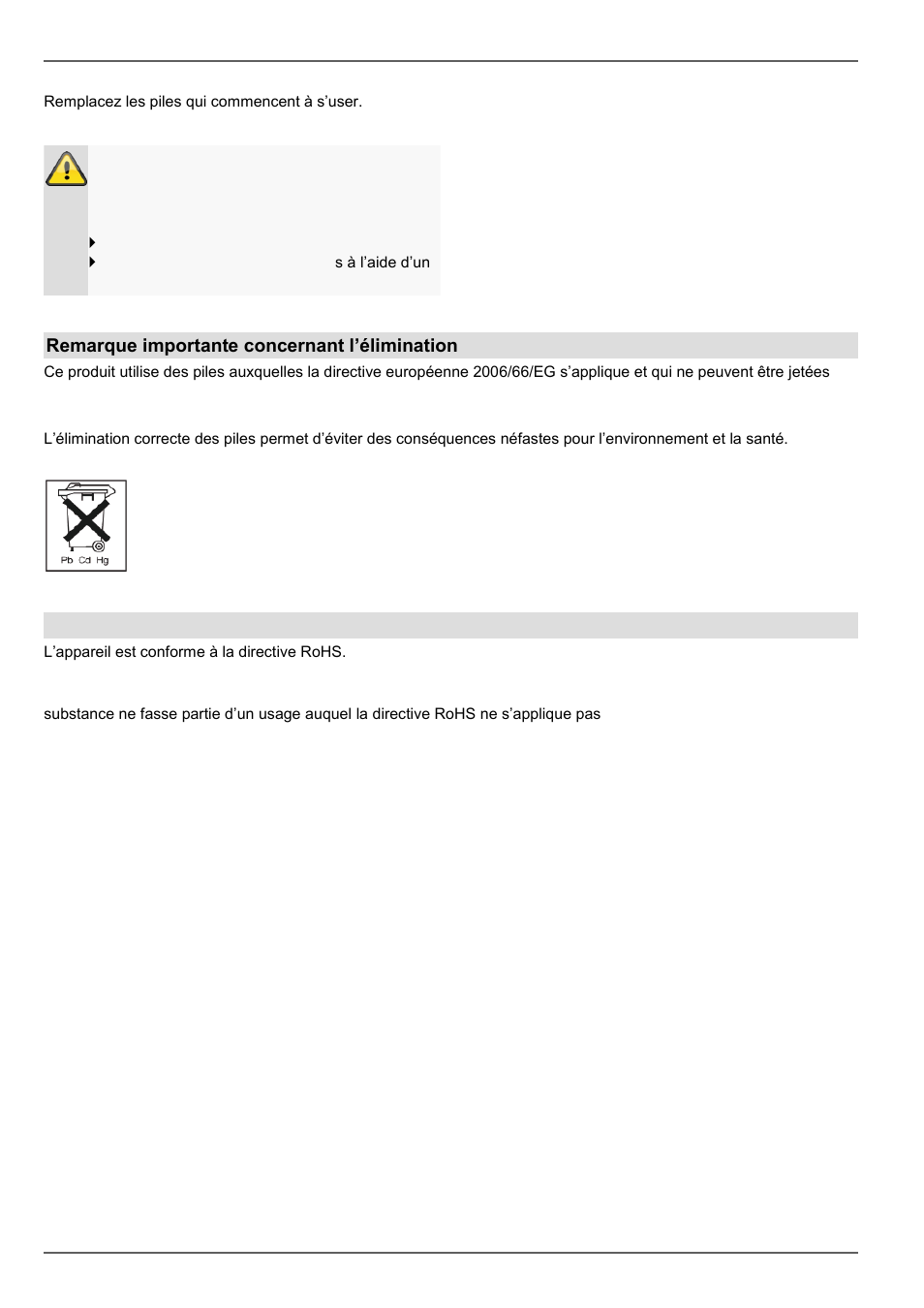 Elimination des déchets, Remarque concernant la directive européenne rohs | ABUS TVVR45021 Operating instructions User Manual | Page 301 / 458