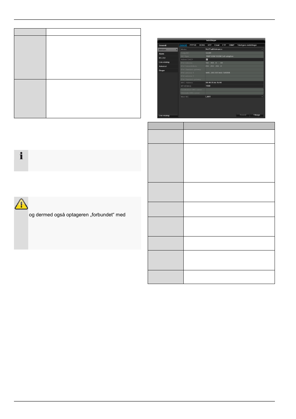 Netværksopbygning, Netværkskonfiguration, Konfigurering | ABUS TVVR45021 Operating instructions User Manual | Page 347 / 458