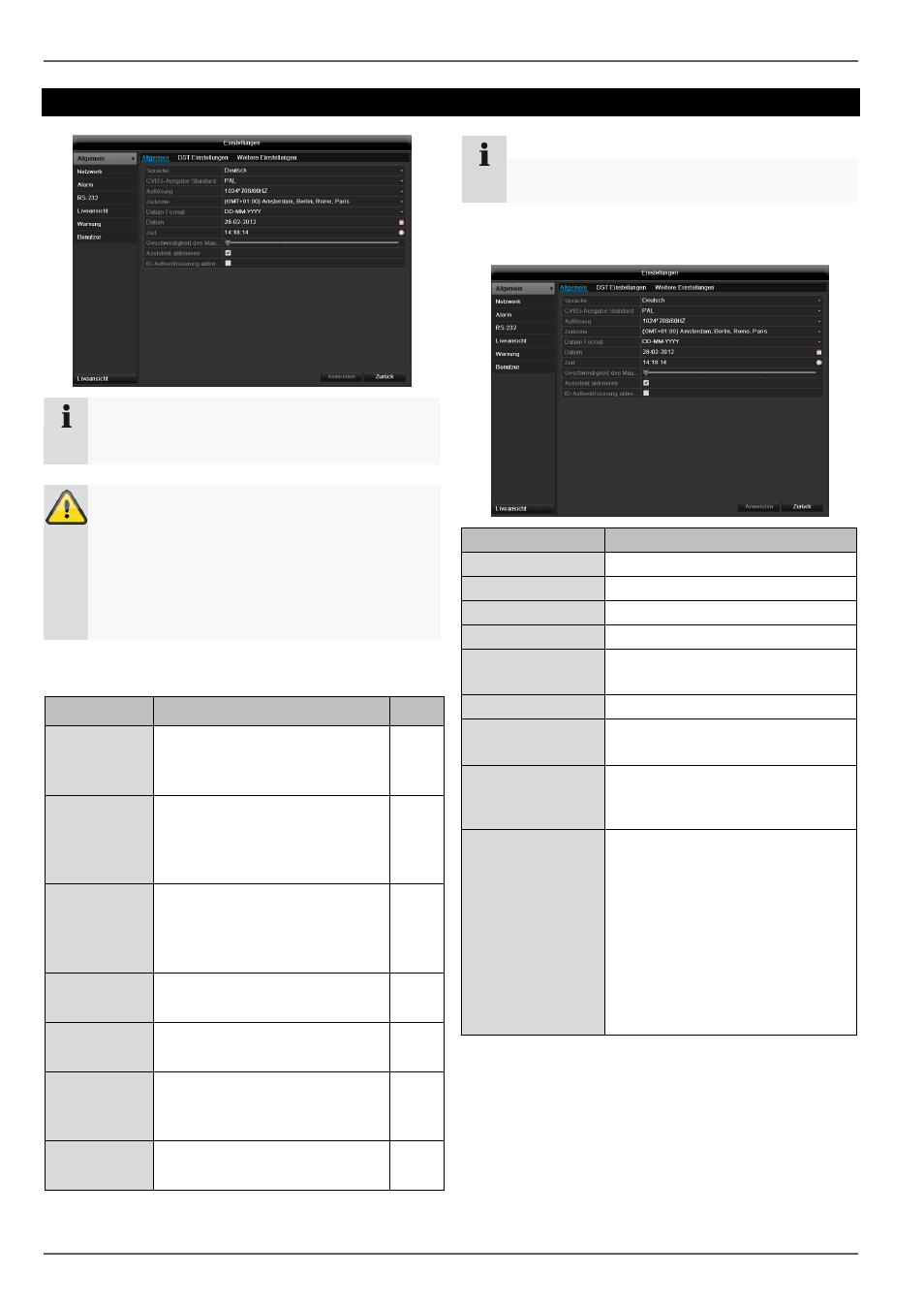 Allgemeine einstellungen, Konfiguration, Überblick | ABUS TVVR45021 Operating instructions User Manual | Page 40 / 458