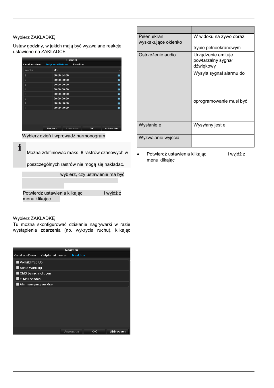 Konfiguracja | ABUS TVVR45021 Operating instructions User Manual | Page 433 / 458