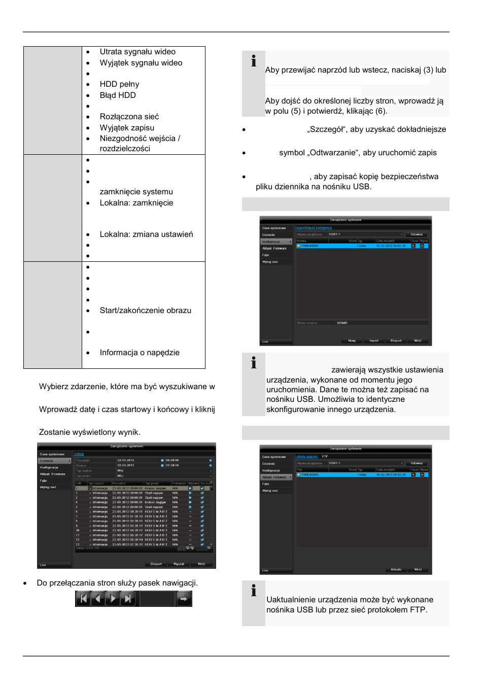 Konserwacja, Import/eksport, Uaktualnienie | ABUS TVVR45021 Operating instructions User Manual | Page 443 / 458
