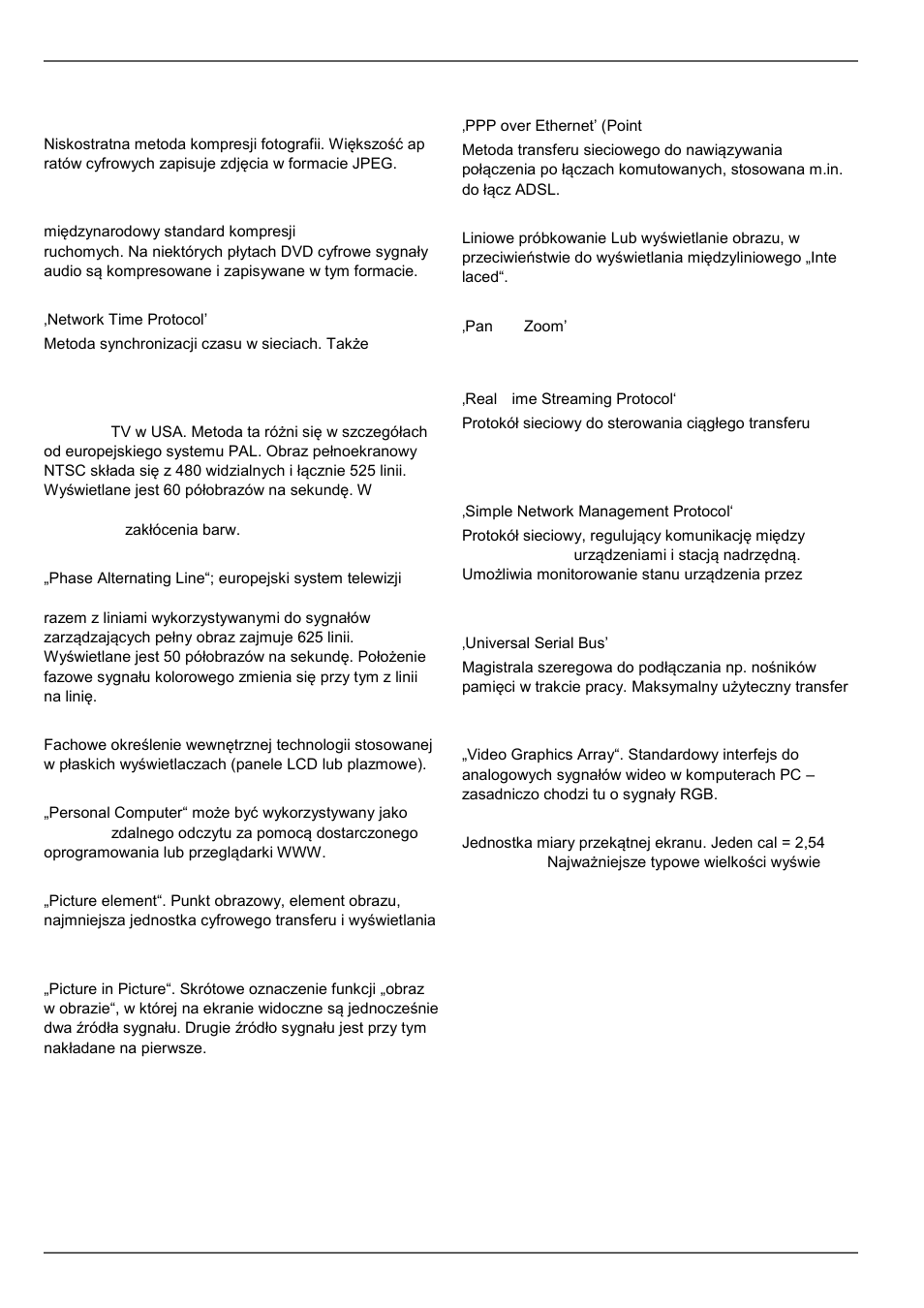 Glosariusz | ABUS TVVR45021 Operating instructions User Manual | Page 456 / 458