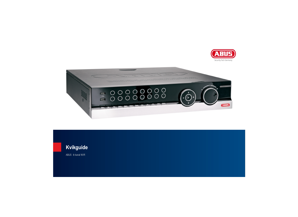 Kvikguide | ABUS TVVR35011 Quick operating instructions User Manual | Page 50 / 76