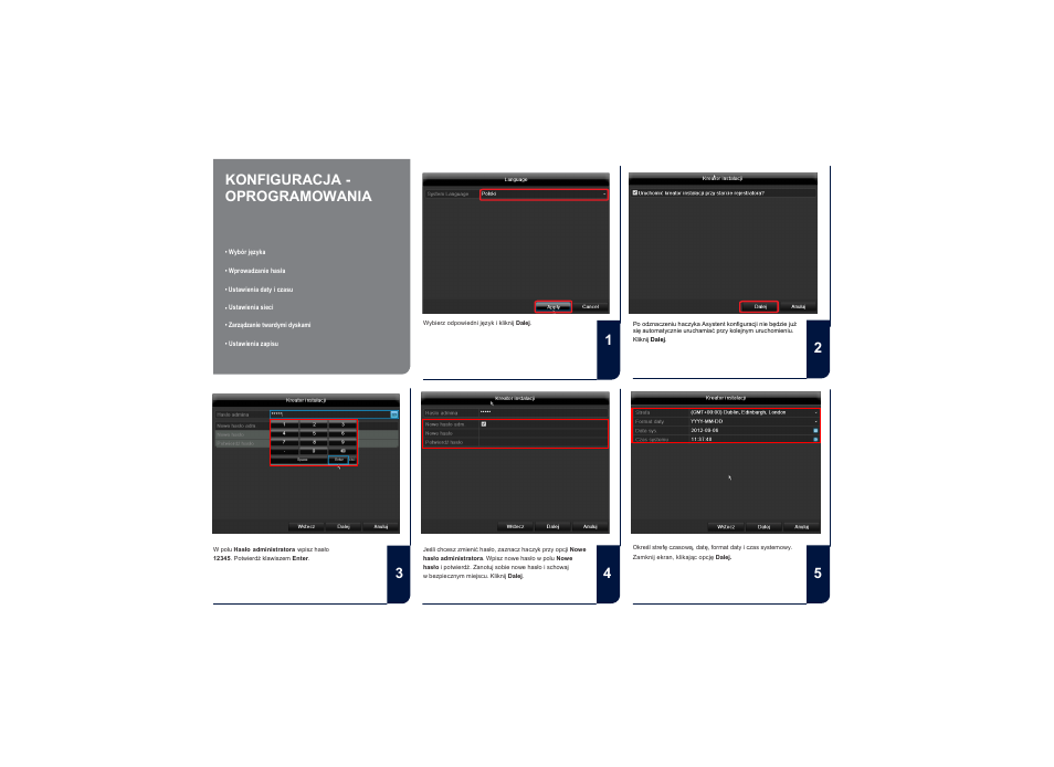 4konfiguracja - oprogramowania | ABUS TVVR35011 Quick operating instructions User Manual | Page 69 / 76