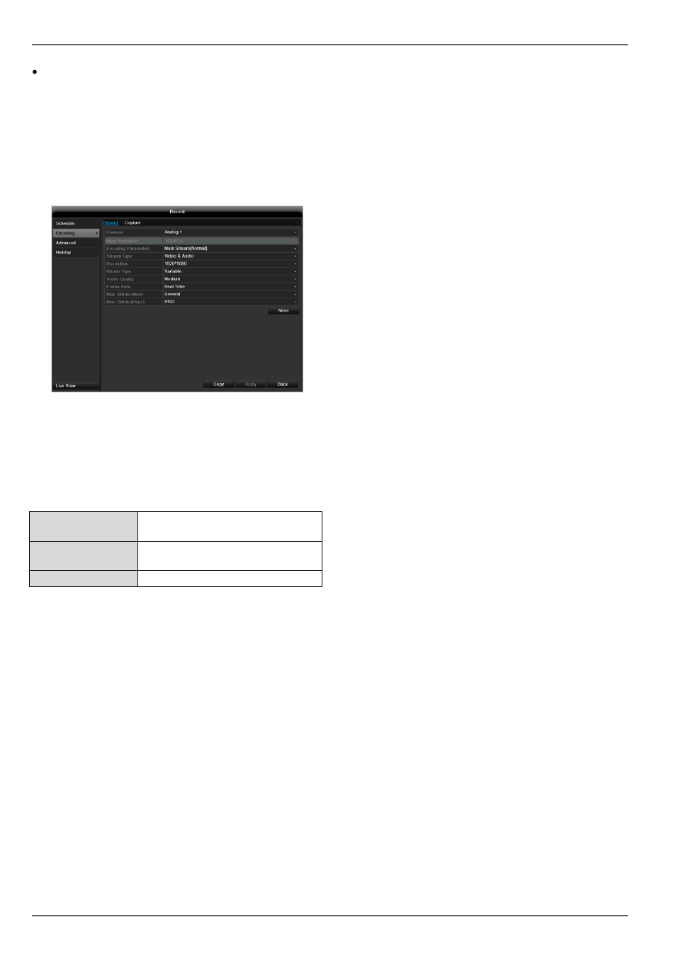 Encoding, Settings - configuration | ABUS TVVR45030 Operating instructions User Manual | Page 136 / 508