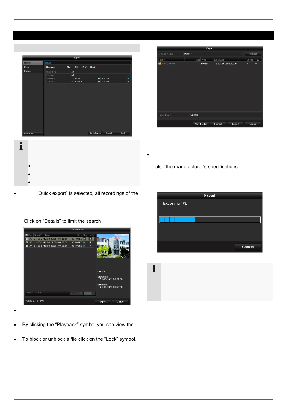 Video export | ABUS TVVR45030 Operating instructions User Manual | Page 147 / 508