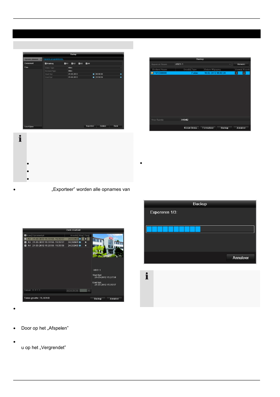 Backup | ABUS TVVR45030 Operating instructions User Manual | Page 225 / 508