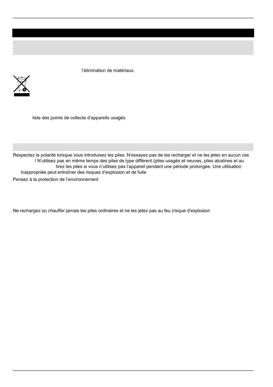 P. 306, Elimination des déchets | ABUS TVVR45030 Operating instructions User Manual | Page 306 / 508