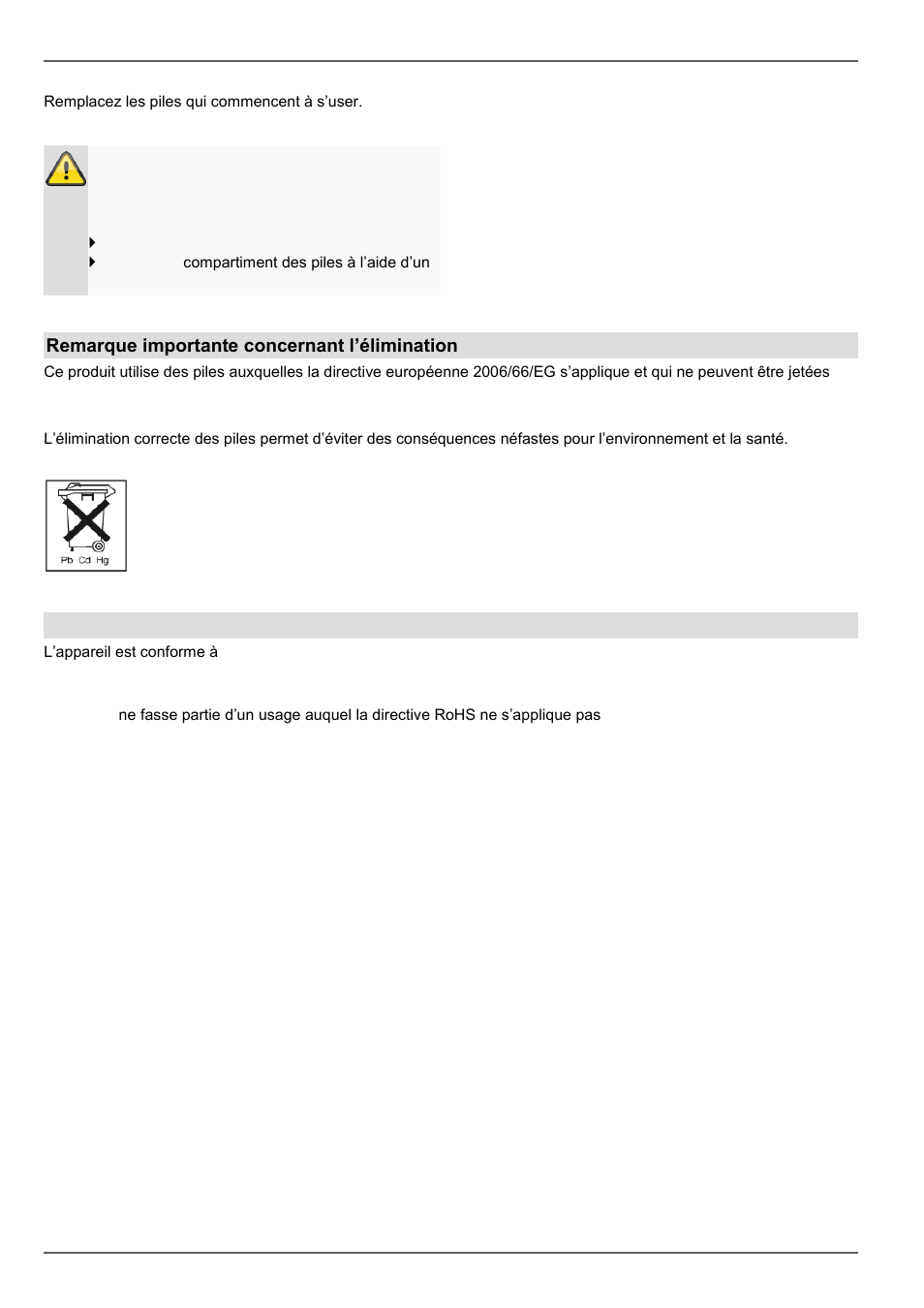 Elimination des déchets, Remarque concernant la directive européenne rohs | ABUS TVVR45030 Operating instructions User Manual | Page 307 / 508