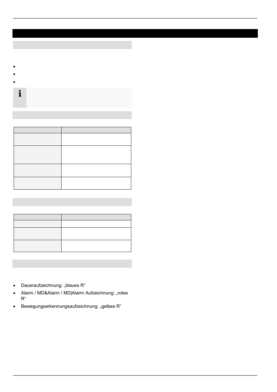 Statusanzeigen, Allgemeines, Nvr status led | Kamera-auswahltasten status led, Anzeigen am monitor | ABUS TVVR45030 Operating instructions User Manual | Page 32 / 508