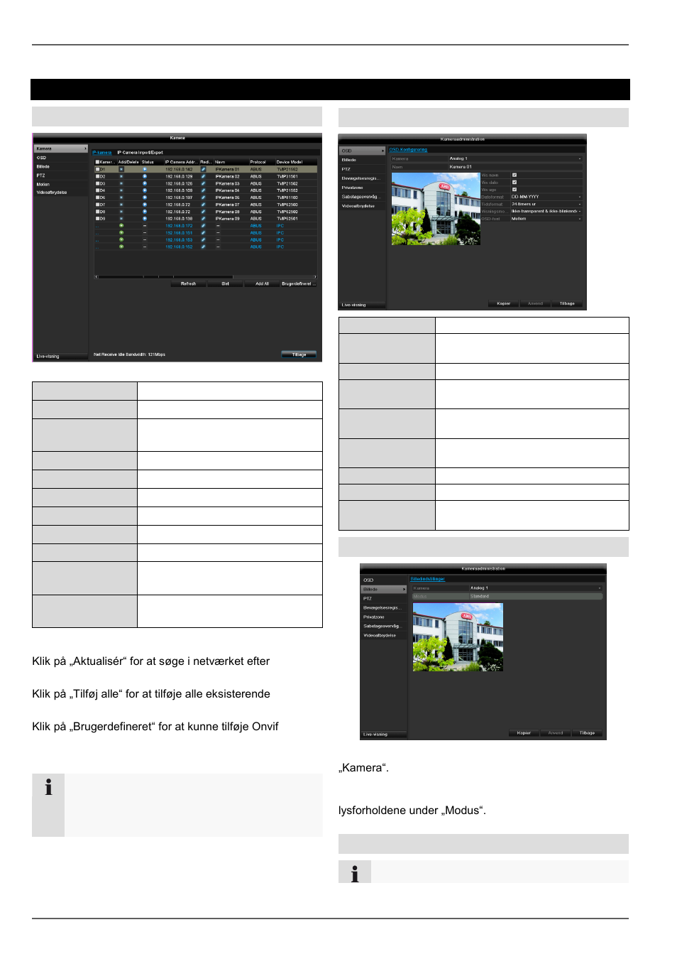 Kamera, Billede | ABUS TVVR45030 Operating instructions User Manual | Page 349 / 508